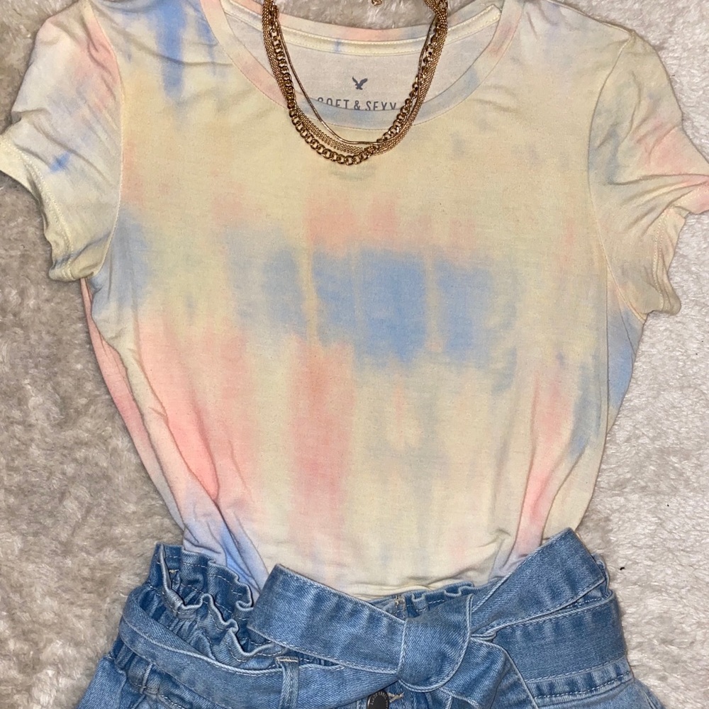 AE Tie Dye Soft & Sexy Fitted Tee